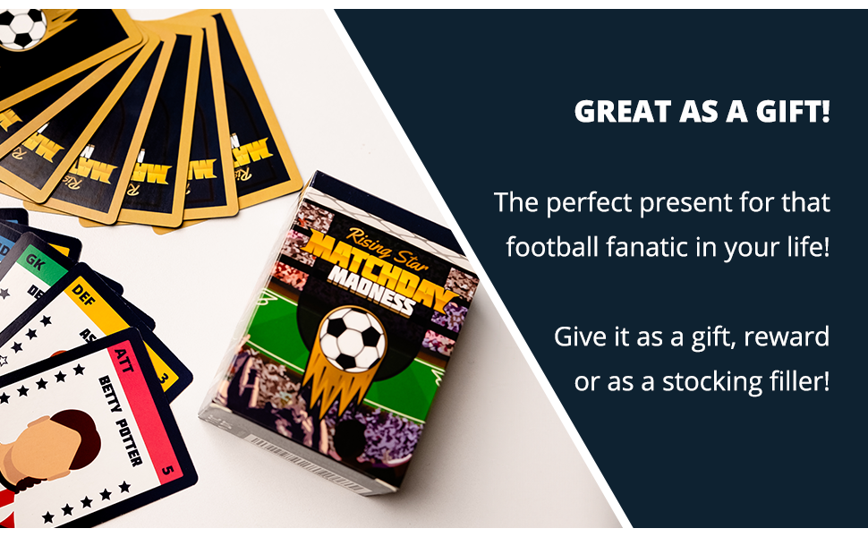 Rising Star Football Matchday Madness Card Game Board Games Gifts for Boys