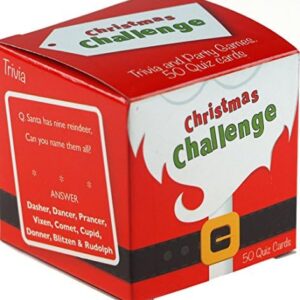 Family Christmas Trivia Card Game Challenge - Fun For Dinner Party Table by Blue Whale Gifts