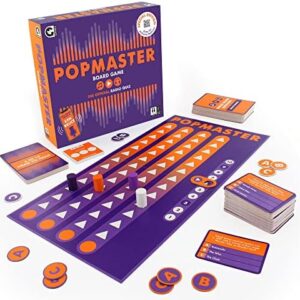 Ginger Fox Official PopMaster Board Game | Special Edition | Based on the Fun Weekday Greatest Hits Radio Quiz | Includes The Iconic 3-in-10 Question Round From Ken Bruce | Family Fun Music Trivia