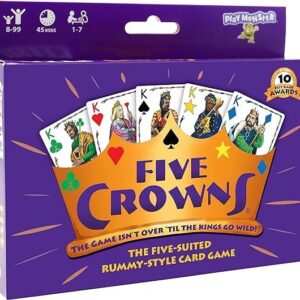 TheBoredGameCo Five Crowns Poker Board Game Card, A Must-Have Game for Family Gatherings, Card Games for Young Adults, Bring More Joy to Family and Friends…