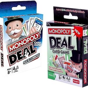 2pcs Monopol-y Card Game ，Monopol-y Card Game ，Kids Toys Play Time For Families and Kids Ages 8 and Up