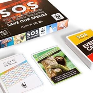 SOS Save Our Species | Card Game | Endangered Animals | Rummy Meets Top Trumps | For Adults, Teens & Kids | Co-Created with WWF | Global Edition