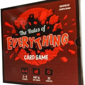 The Rules of Everything - A Hilariously Challenging Party Card Game [3-8 Players] - Fun Gift for Teens, Family & Adult Games Night - Travel Game
