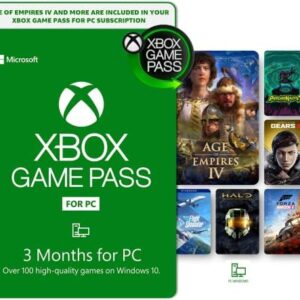 Xbox Game Pass for PC | 3 Month | Subscription includes Age of Empires IV | Windows 10 - Download Code