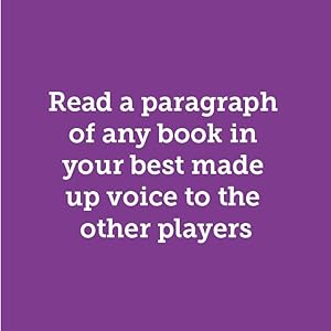 read a paragraph of any book in your best made up voice for the other players