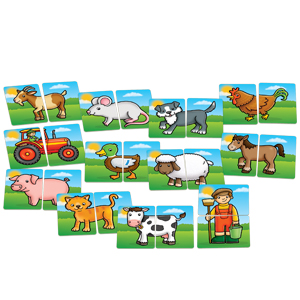 Orchard Toys Farmyard Heads and Tails Game Cards