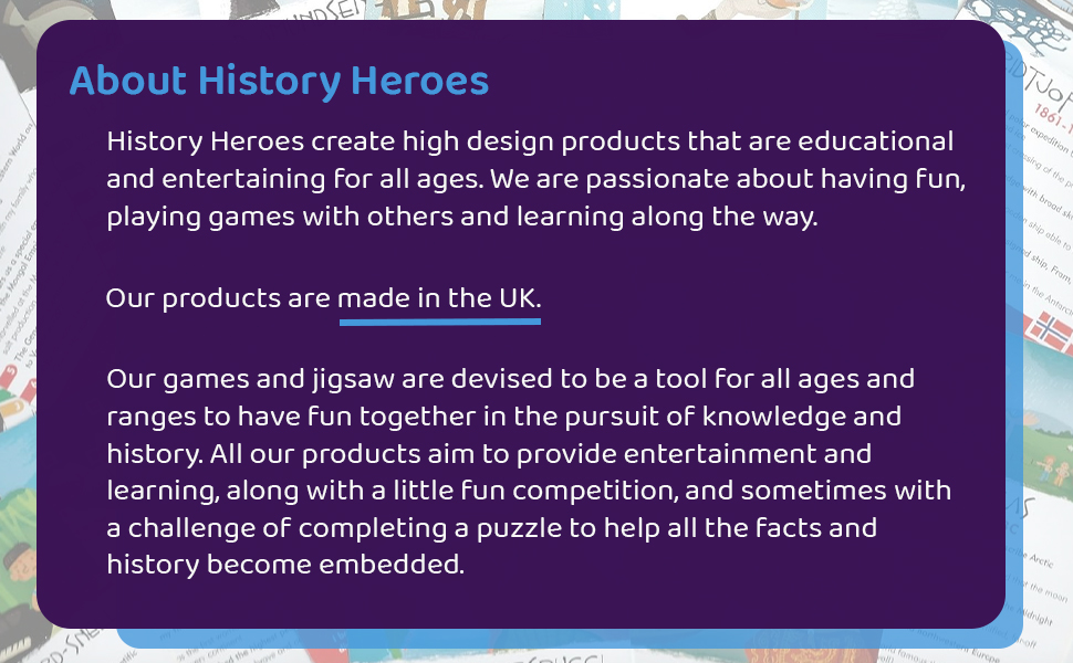 About our brand: History Heroes