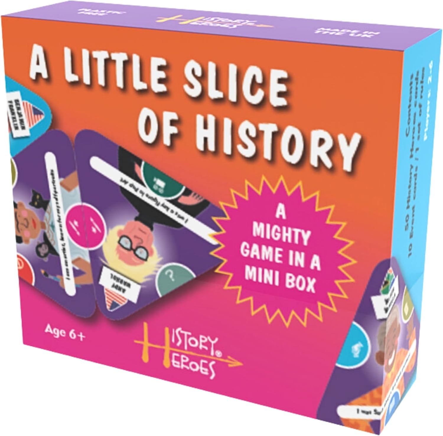 History Heroes' A Little Slice of History Card Game - The fantastic, fun family game for boys, girls and adults for all ages - brilliant pocket-sized game to play anywhere anytime!