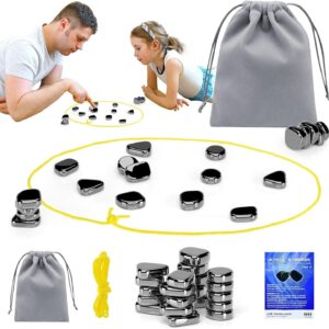 Magnetic Chess Game, Logic Training Board Game for Kids, Adults Chess Set with 20 Magnetic Pieces, 1Gameplay Manual, and 1 Pouch, Perfect for Family Gatherings and Travel