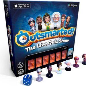 Outsmarted - The Live Quiz Show - 2025 Version - Remote Board Game - More than 10000 Multimedia Questions and Updates, Live TV Quiz Show, Family Game Night - Games for Adults, Teens and Kids - Ages 8+