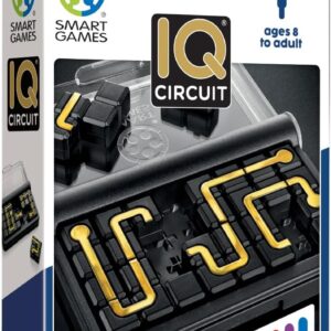 Smart Games - IQ Circuit, Puzzle Game with 120 Challenges, 8+ Years, Black