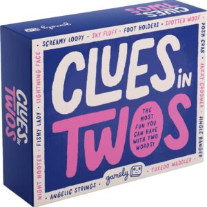 Clues in Twos | The most fun you can have with two words! | A family friendly party game perfect for teens & adults | age 12+ | 2-8 players