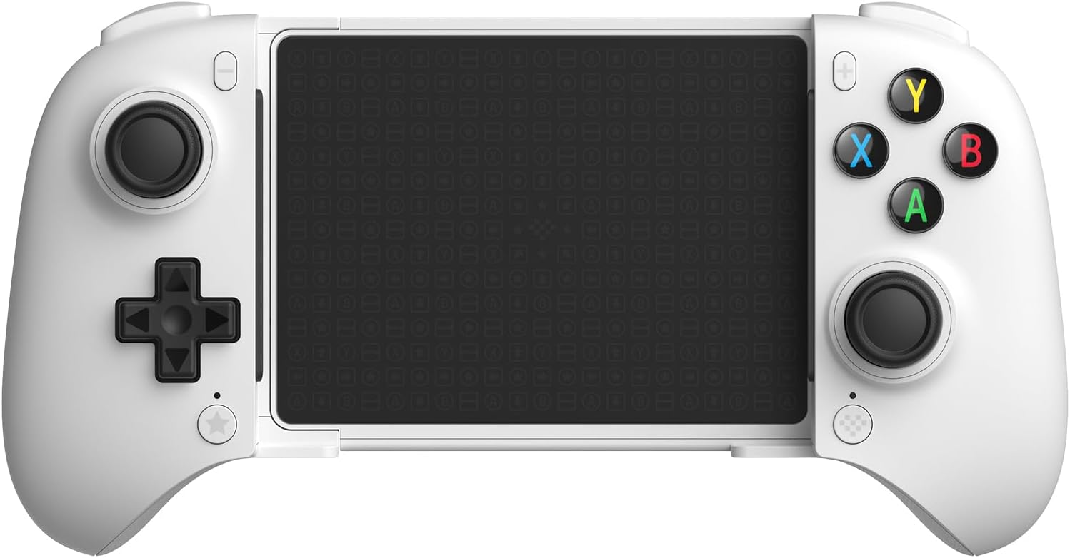 8Bitdo Ultimate Mobile Gaming Controller for Android devices, Bluetooth Mobile Game Controller with Hall Effect Joysticks and Hall Triggers (White)