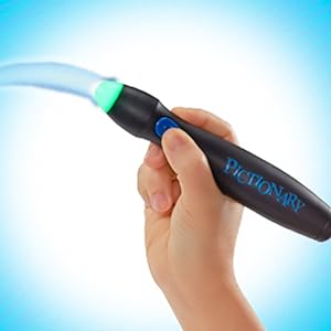 Pictionary Air Drawing Game, Family Game with Light-up Pen and Clue Cards, Links to Smart Devices