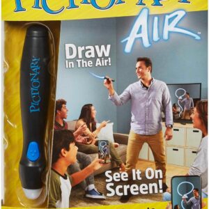 Mattel Games Pictionary Air, Family Board Game for Kids and Adults, Engaging Gift for Kids, Drawing Game for 2 Teams with Multiple Players, Ages 8 and Up, English Version, GJG17
