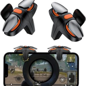 Ozkak Gaming Phone Controller Triggers Joystick Mobile Game Controller L1R1 Accessories for PUBG Call of Duty iPhone iOS Android Smartphone【1 pair】