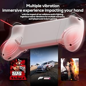 vibrate feature for apple iphone smartphone mobile gaming controller type-c connectivity