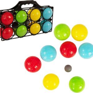 HTI Toys & Games 8 Piece Boules Carry Case | Garden Games for Kids Camping and Holiday Games | Outdoor Family & Friends Entertainment For Adults, Boys and Girls | Perfect For Sports Day Games