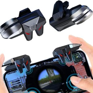Ozkak Mobile Controller Gaming Triggers Joystick Game Phone L1R1 L2R2 Accessories for PUBG Call of Duty Compatible with iPhone iOS Android Smartphone