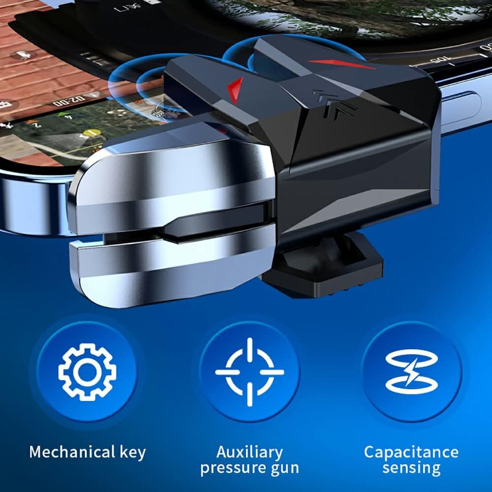 Ozkak Mobile Controller Gaming Triggers Joystick Game Phone L1R1 L2R2 Accessories for PUBG Call of Duty Compatible with iPhone iOS Android Smartphone - Image 3