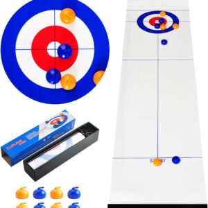 CS COSDDI Tabletop Games,Curling Game,Portable Team Board Game,Tabletop Training Family Party Games for Kids Adults Indoor Travel