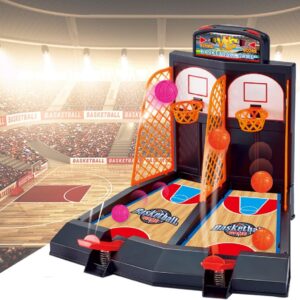 Coolstuffx Tabletop Basketball Game, Portable Desktop Game with Score Board, 2-Player, Ages 3+