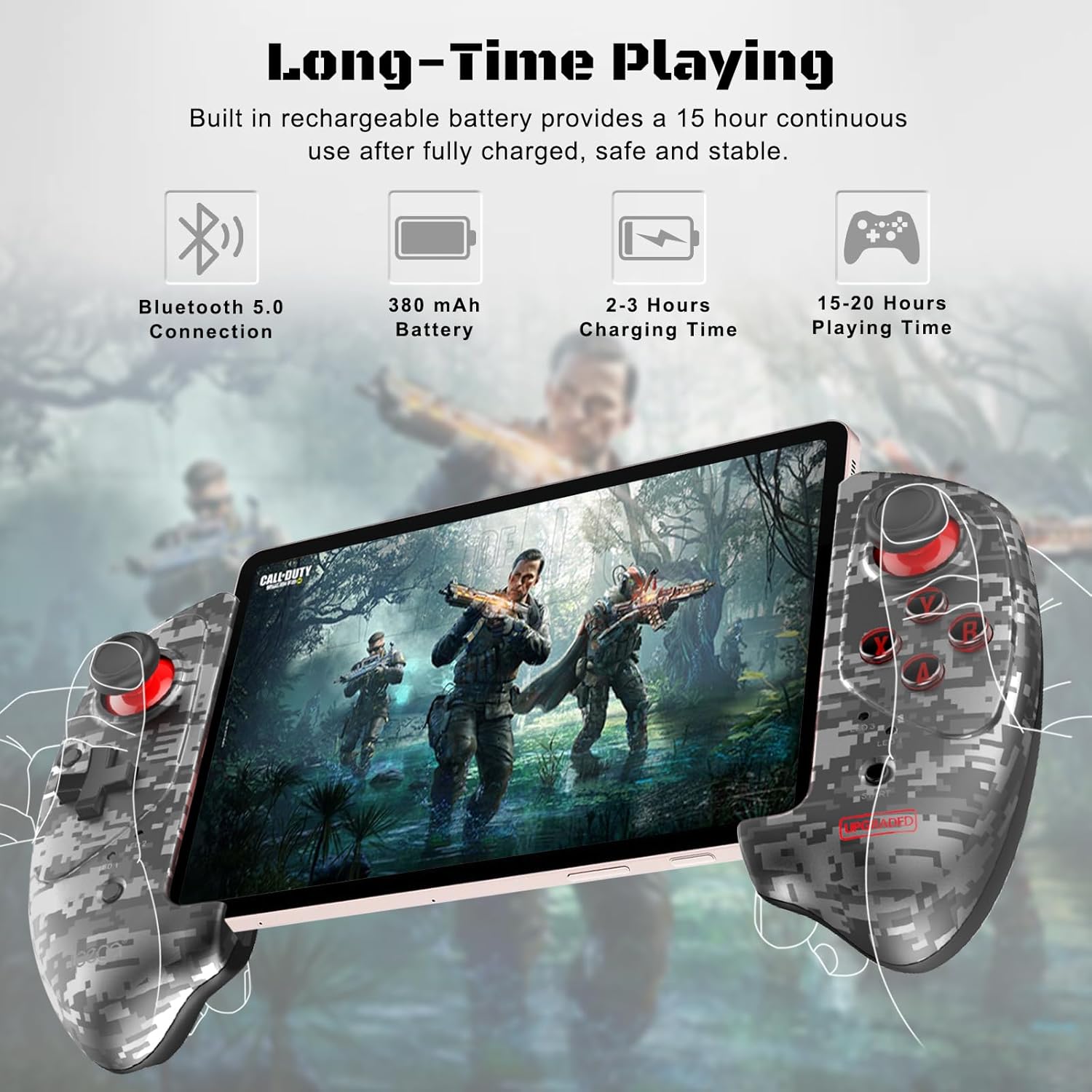 Joso Wireless Controller for Android, iOS, PC, Game Controller for iPhone, iPad, Tablet Play COD Mobile, Genshin Impact, Minecraft, Compatible with Samsung Galaxy, Xiaomi, OPPO, OnePlus - Direct Play - Image 2