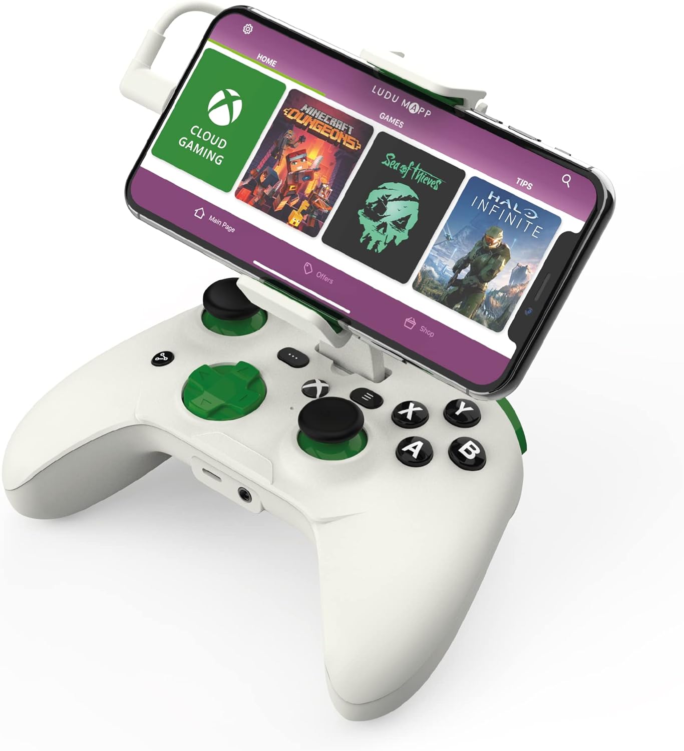 RiotPWR Xbox Edition iPhone Cloud Gaming Controller Mobile Handheld Console/Controller for Mobile Games on your iPhone -1 Month Free Xbox Game Pass Ultimate – MFI Certified for iOS