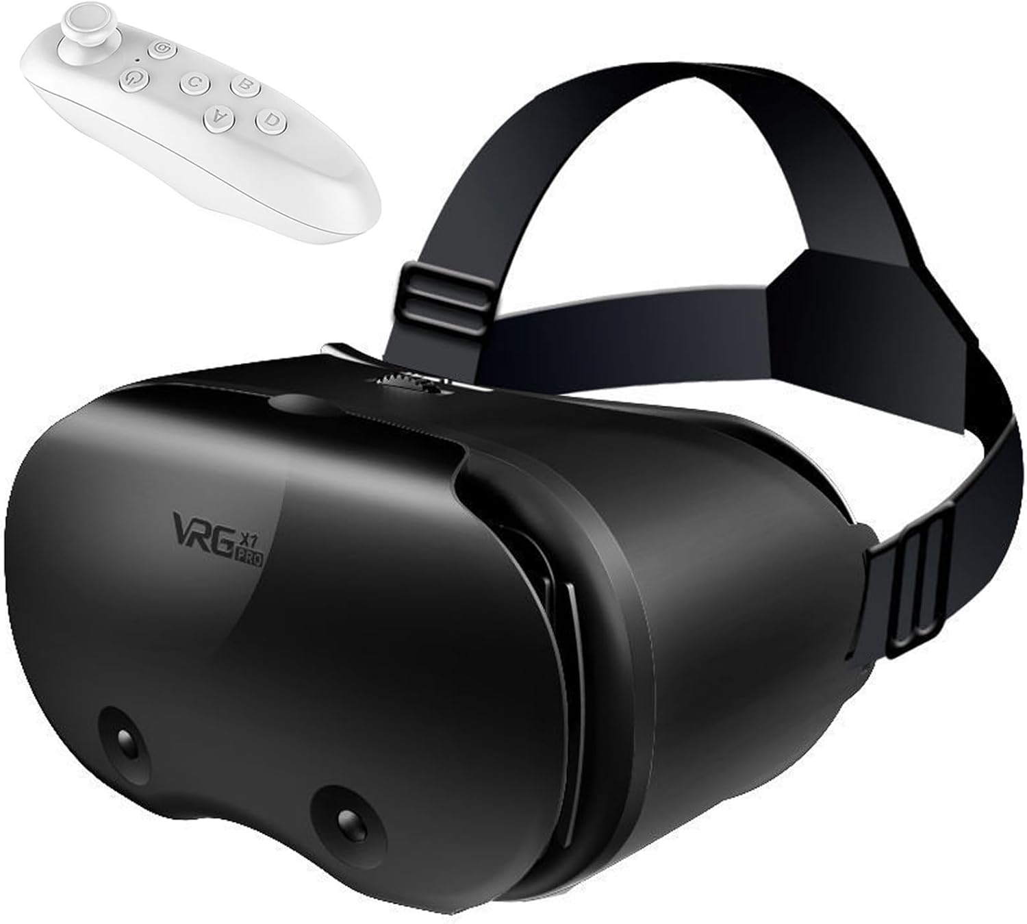 VR Headset for Phone, Virtual Reality Glasses with Controller, Anti Blue Lenses 3D VR Goggles, for Mobile Games & Movies, Compatible for IOS, for Android Compatible 5-7 inch Screen