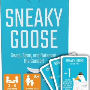 Worgan Games Sneaky Goose - Addictive Strategy Card Game for Kids, Teens & Adults | Quick Thinking & Memory Game