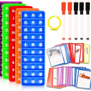 CVC Phonics Word Game for Kids – Spelling & Blending Toy with Pop Fidget Boards – Educational Learning Resource for Ages 4–6, SEN, Speech Therapy Support