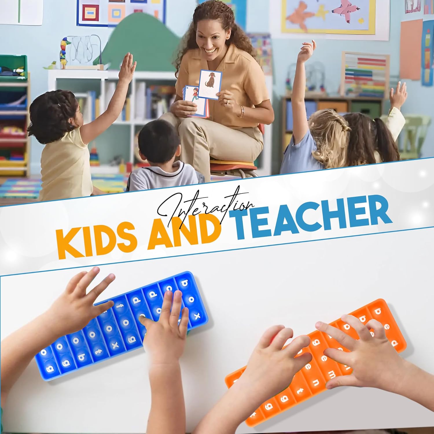 CVC Phonics Word Game for Kids – Spelling & Blending Toy with Pop Fidget Boards – Educational Learning Resource for Ages 4–6, SEN, Speech Therapy Support - Image 3