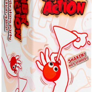 Megableu Vibraction, The Hilarious Vibrating Party Action Game, Shaken Not Stirred, Ideal for Games Night, Ages 14+ for 2 or More Players, Red, White, Orange