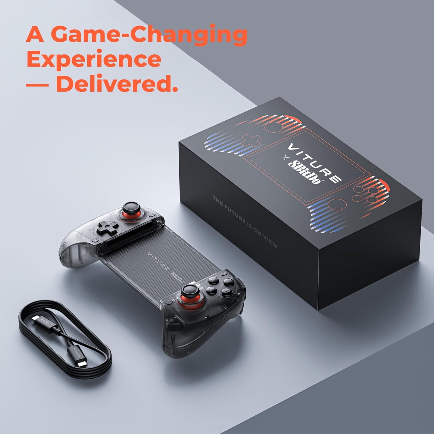 VITURE x 8BitDo Ultimate Mobile Gaming Controller – World’s First for XR Glasses | USB-C Connection for Minimum Latency, Hall Effect Sticks, Charge While Playing, Pro Performance for Android - Image 3