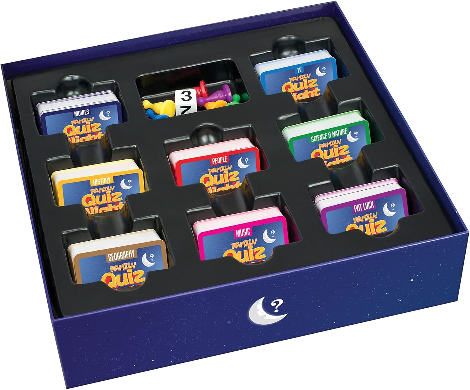 Cheatwell Games Family Quiz Night - Trivia Board Game – Quiz Game for Kids and Adults – 2+ Players – Includes 1200 Unique Questions Cards – Fun Family Game - Image 3