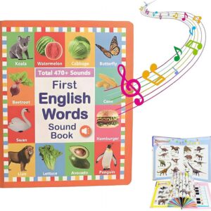My First English Sound Toy –300+ Words, 13 Themes, Fun Word Game, Juguete Educativo for Educational Language, School Education & Perfect Educational Gifts