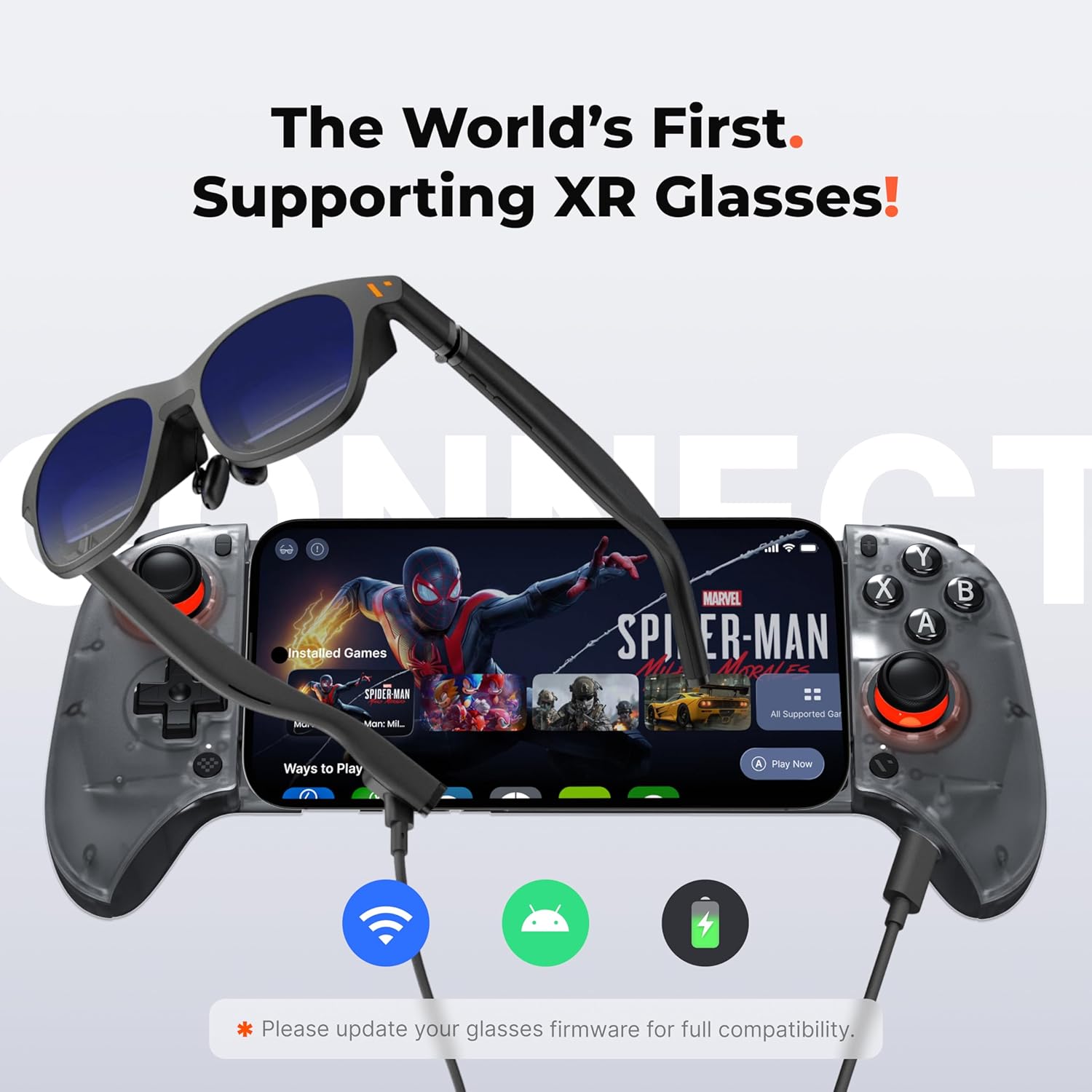 VITURE x 8BitDo Ultimate Mobile Gaming Controller – World’s First for XR Glasses | USB-C Connection for Minimum Latency, Hall Effect Sticks, Charge While Playing, Pro Performance for Android - Image 2