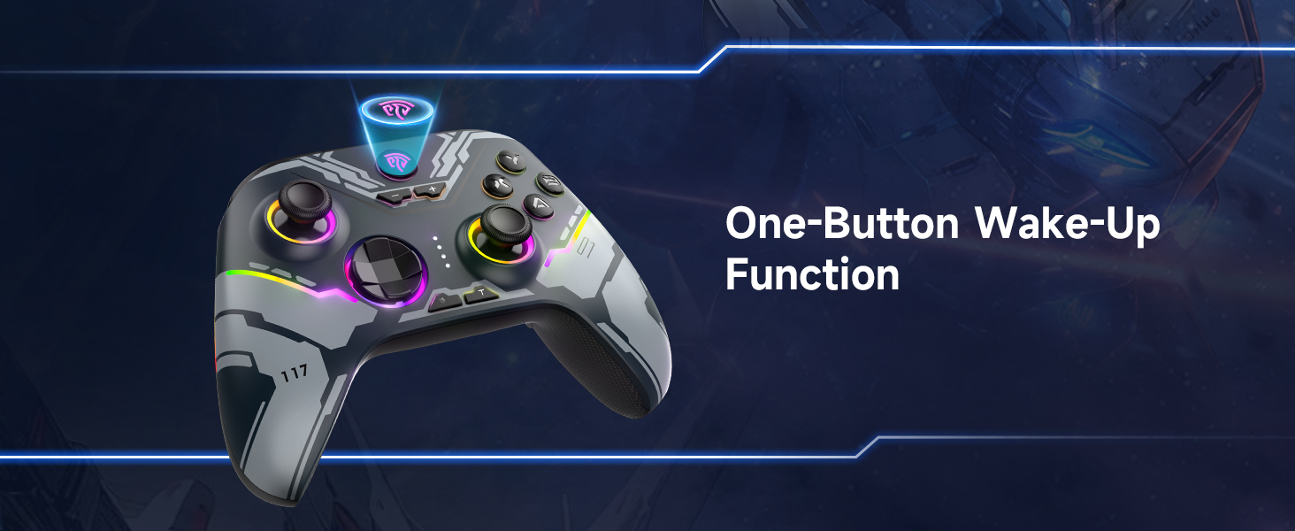 PC Controller  Enhanced Wireless Bluetooth Controller with Hall Joysticks Hall Triggers