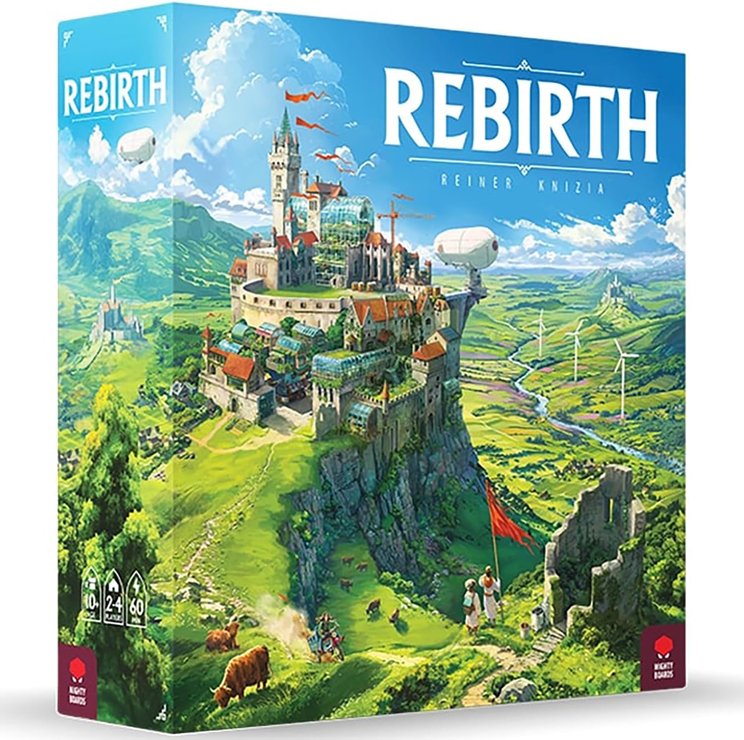 Mighty Boards | Rebirth | Tile-Laying Board Game | Ages 10+ | 2-4 Players | 60 Minutes Playing Time