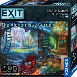 Thames & Kosmos EXIT: The Alchemist’s Garden Jigsaw Puzzle | Escape Room Game for Adults & Kids | 500-Piece Mystery Challenge | 1–4 Players | Ages 10+ | Strategy Puzzle for Family Game Night