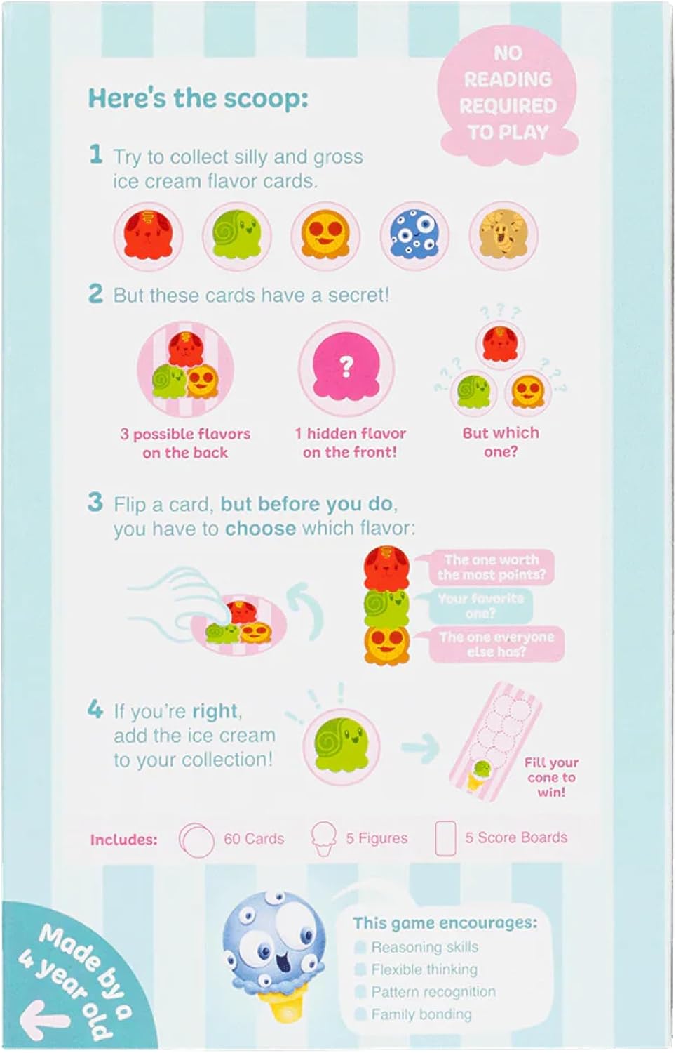 Exploding Kittens The Best Worst Ice Cream 2-5 Players - Ages 4+ - 10 Minutes to Play - Ice Cream Matching Picture Game - Kid Friendly & Engaging Card Game for Family Night Fun - Image 10