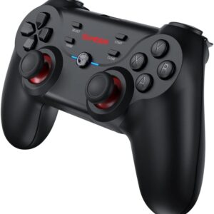 GameSir T3s Wireless Controller for Windows PC/iOS & Android Phone/Tablet, Bluetooth Game Controller for Switch, Mobile Gamepad for Apple Arcade MFi Games with Adjustable Vibration, 4 Levels Turbo